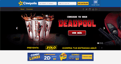 Desktop Screenshot of cinepolis.com.sv